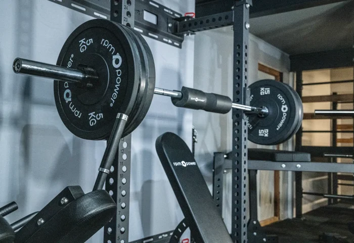 wall-mounted foldable squat rack in the RPM Power store